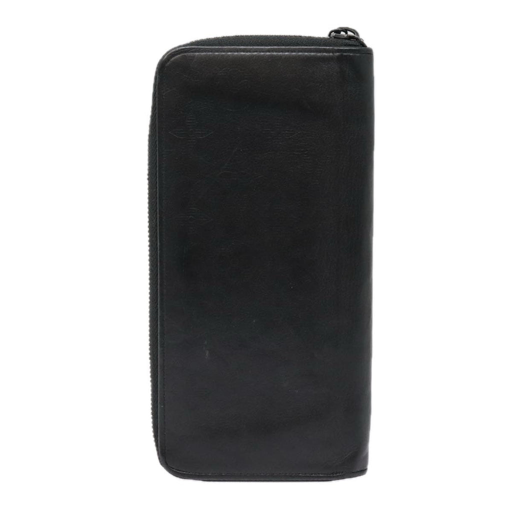 Louis Vuitton Zippy Wallet Vertical Monogram Shadow Leather Black Leather Wallets Accessory (Pre-Owned)