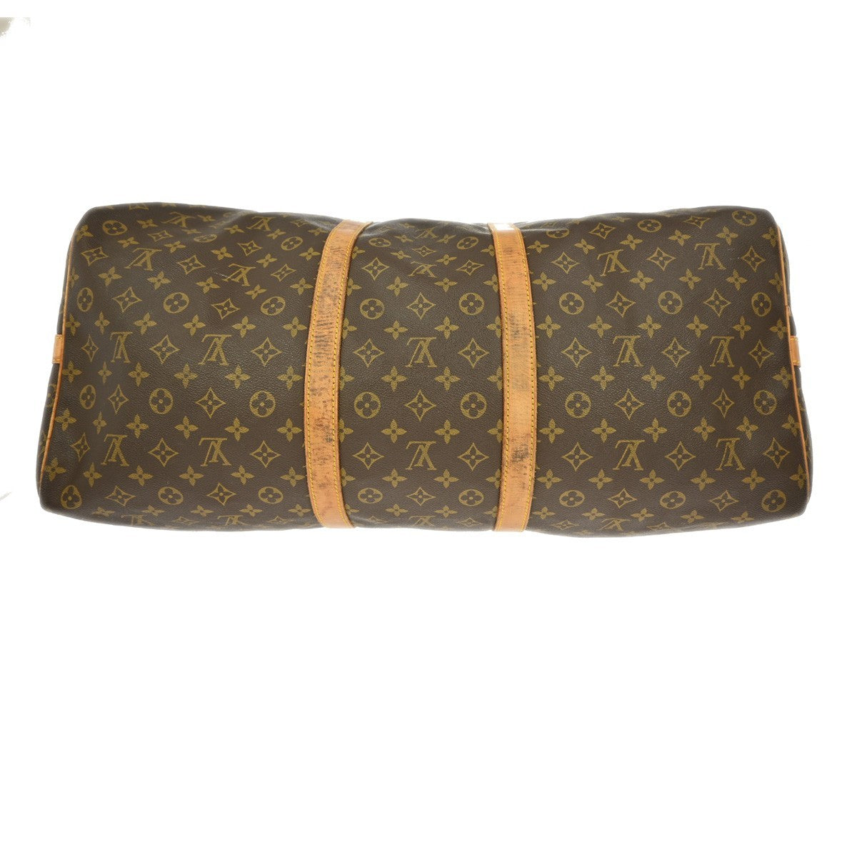 Louis Vuitton Keepall Bag Monogram Canvas Brown Canvas Travel Bag Bag (Pre-Owned)