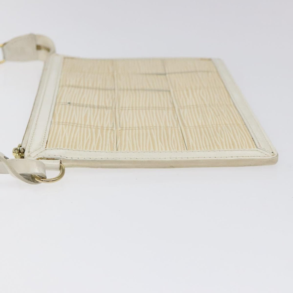 Louis Vuitton Delmonico Pochette Stretch Epi Leather Ecru Leather Clutche & Pouche Bag (Pre-Owned)