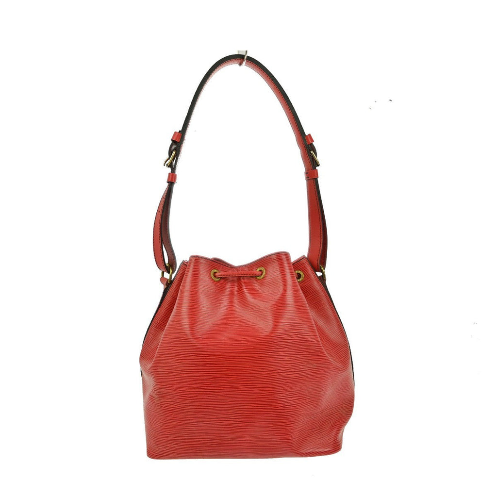 Louis Vuitton Petit Noe Handbag Epi Leather Red Leather Shoulder Bag Bag (Pre-Owned)