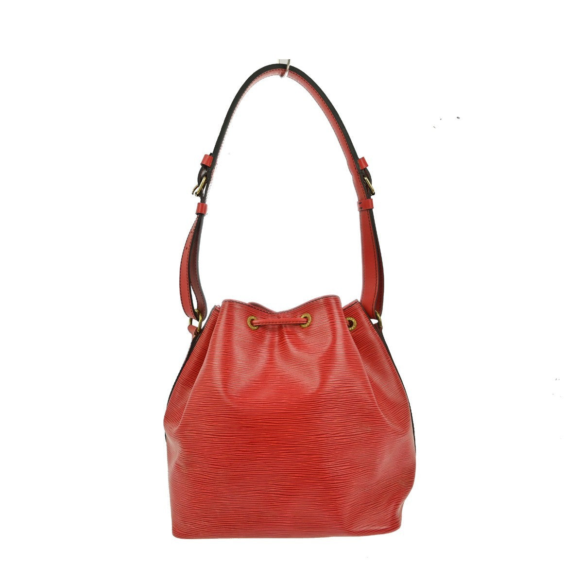 Louis Vuitton Petit Noe Handbag Epi Leather Red Leather Shoulder Bag Bag (Pre-Owned)