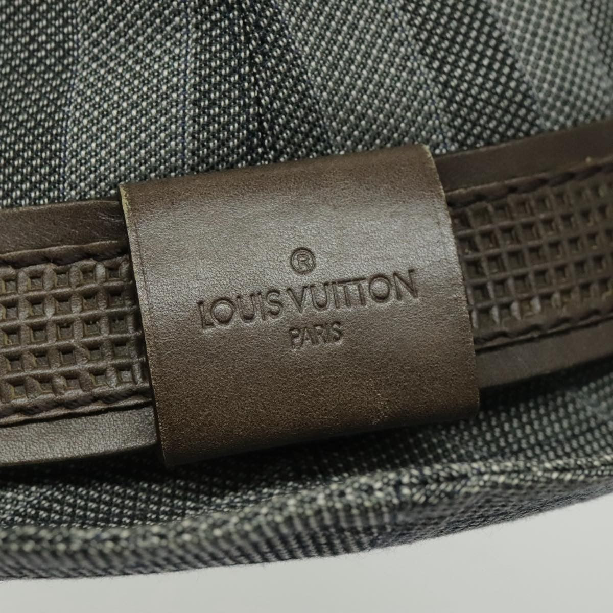Louis Vuitton Lv Graphical Hat Cotton Gray Cotton Head Accessory Accessory (Pre-Owned)