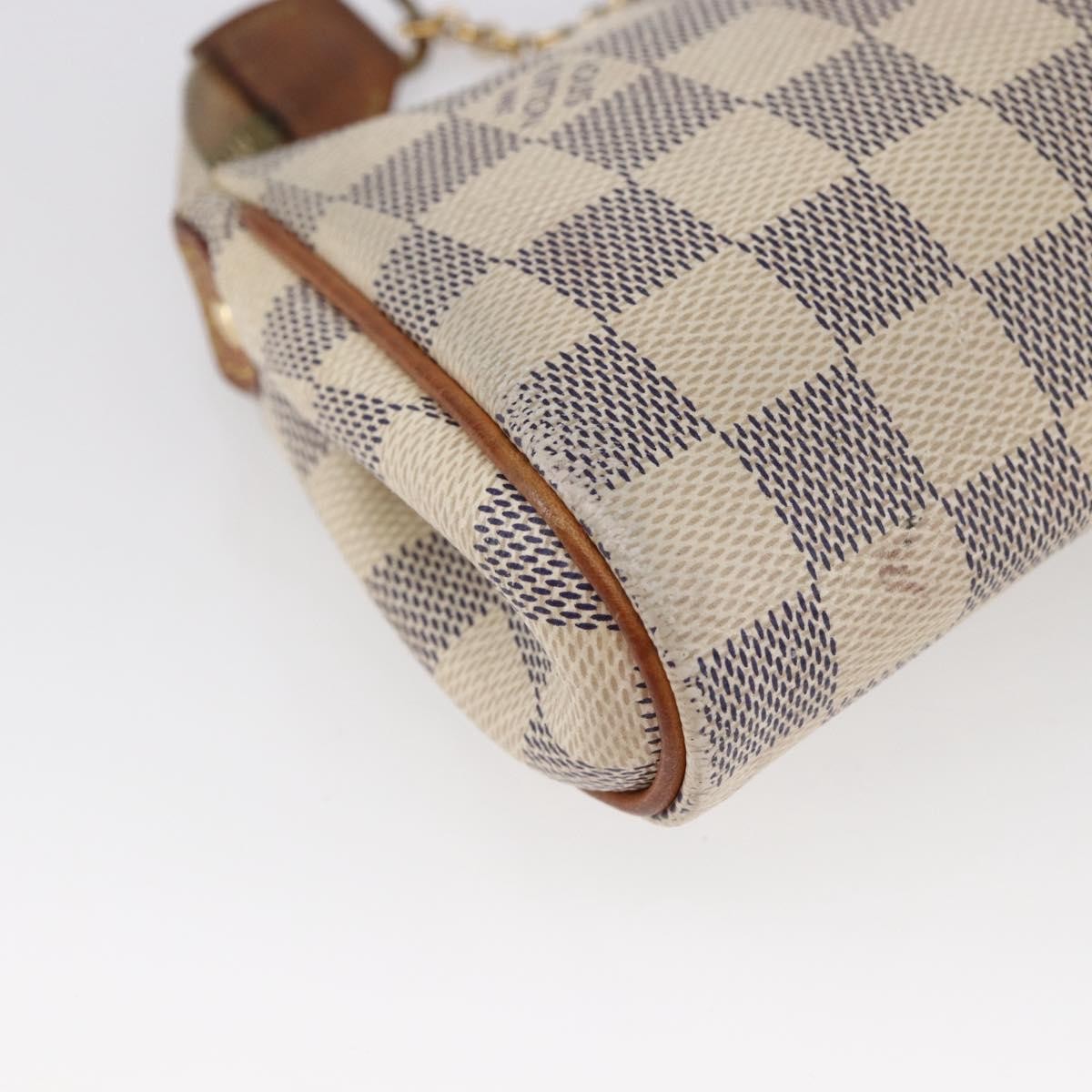 Louis Vuitton Eva Handbag Damier Beige Canvas Bag (Pre-Owned)