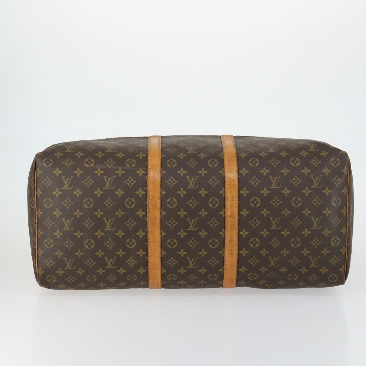 Louis Vuitton Keepall Bag Monogram Canvas Brown Canvas Travel Bag Bag (Pre-Owned)