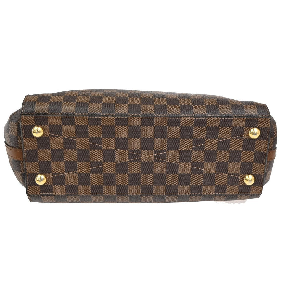 Louis Vuitton Greenwich Bag Damier Brown Leather Handbag (Pre-Owned)