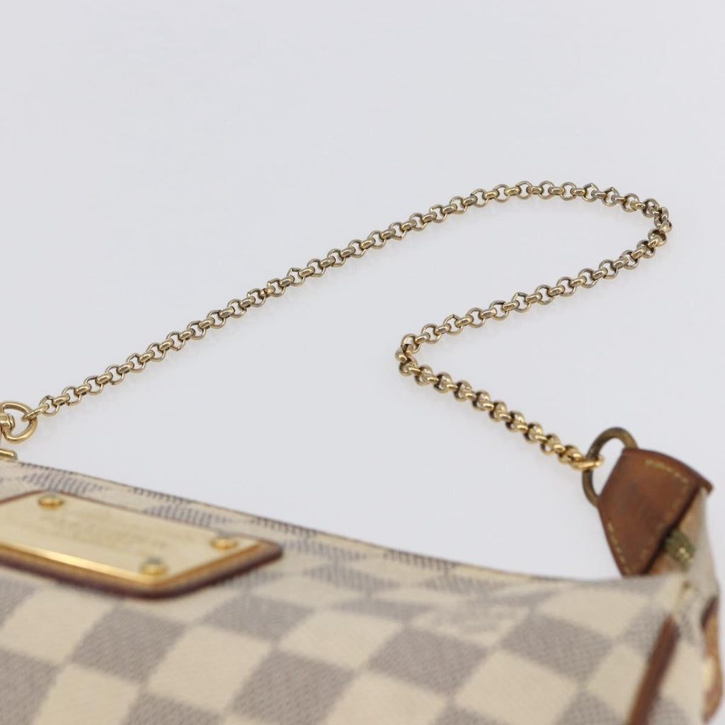 Louis Vuitton Eva Handbag Damier Beige Canvas Bag (Pre-Owned)