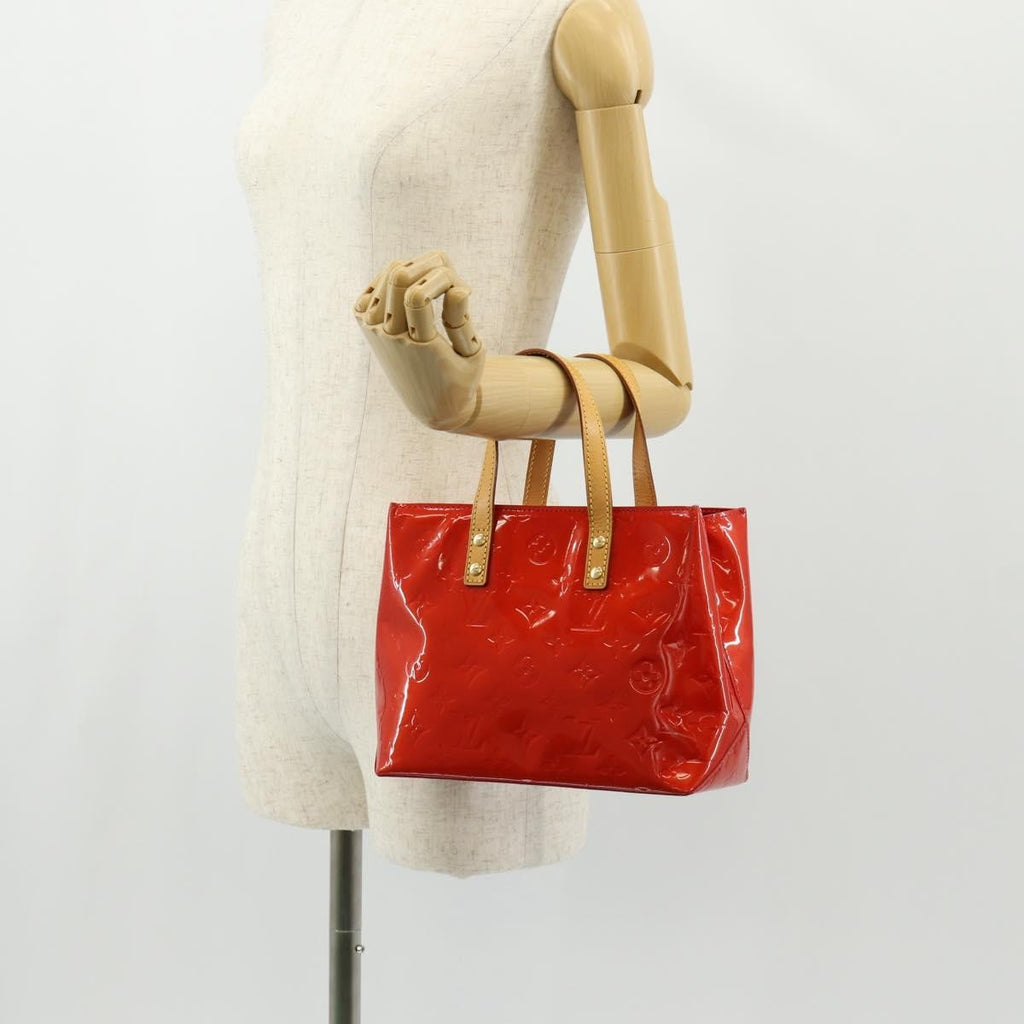 Louis Vuitton Reade Handbag Monogram Vernis Red Patent_Leather Handbag (Pre-Owned)