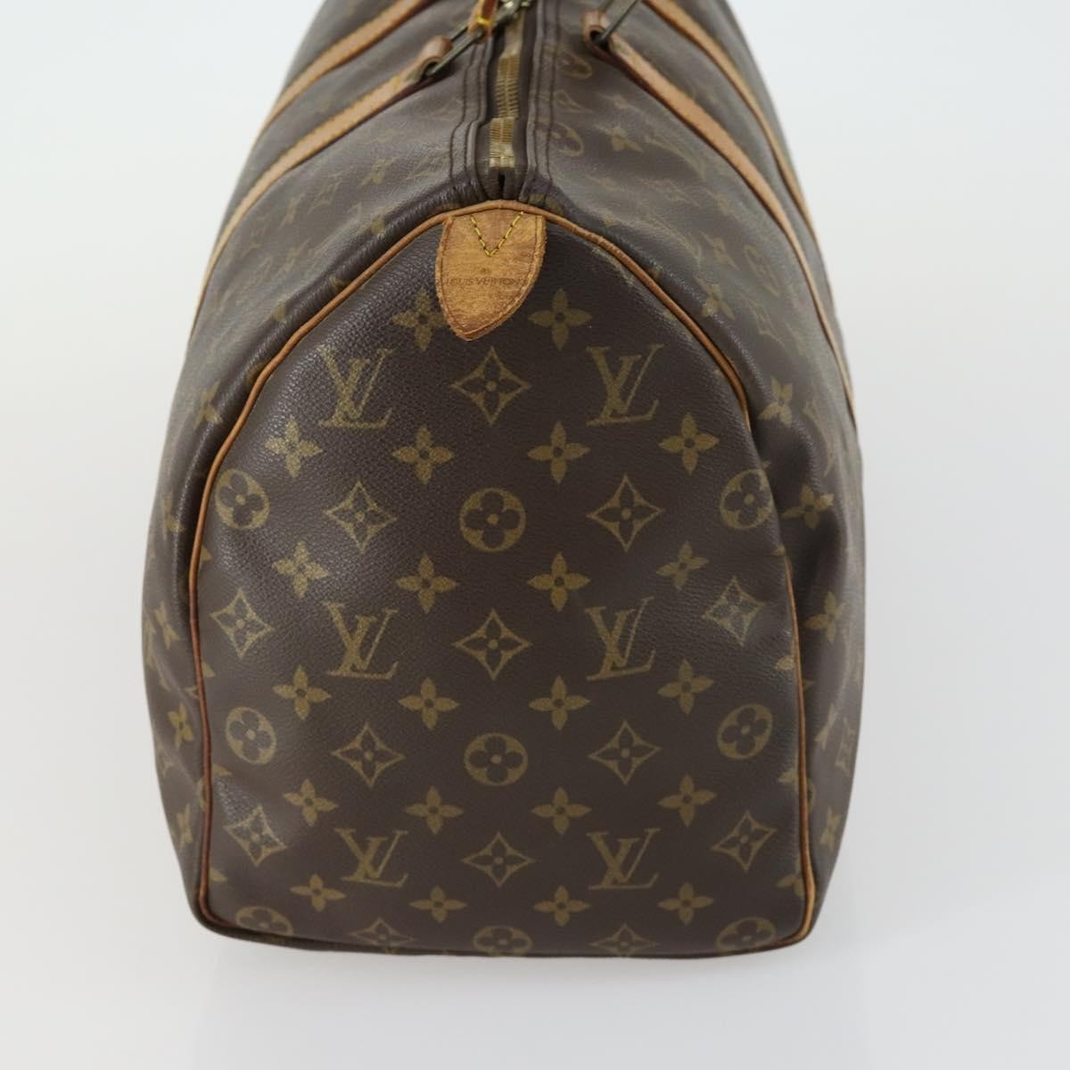 Louis Vuitton Keepall Bag Monogram Canvas Brown Canvas Travel Bag Bag (Pre-Owned)
