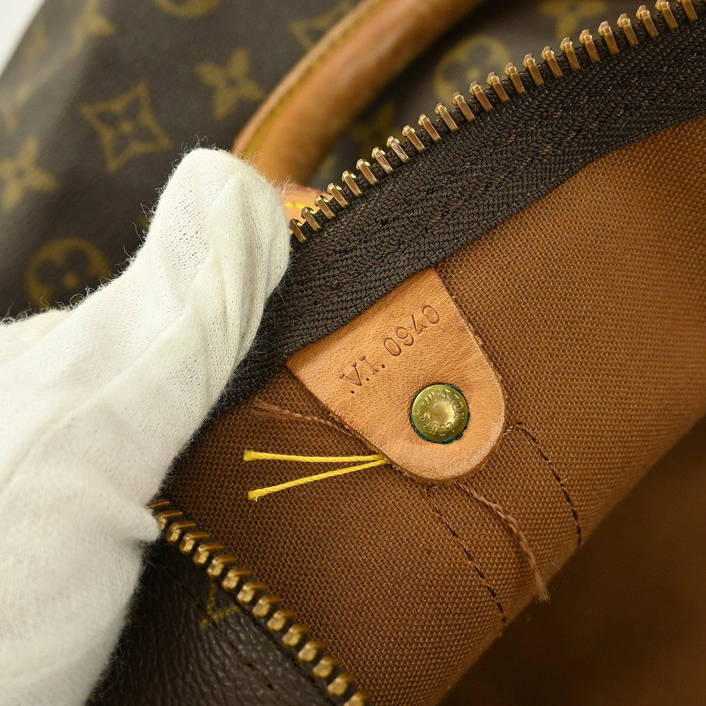 Louis Vuitton Keepall Bag Monogram Canvas Brown Canvas Travel Bag Bag (Pre-Owned)