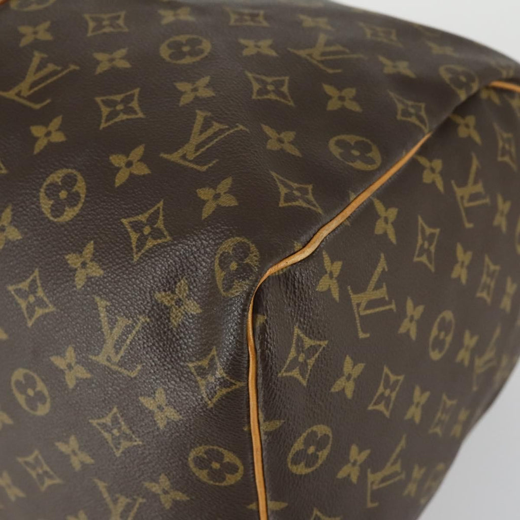 Louis Vuitton Keepall Bag Monogram Canvas Brown Canvas Travel Bag Bag (Pre-Owned)