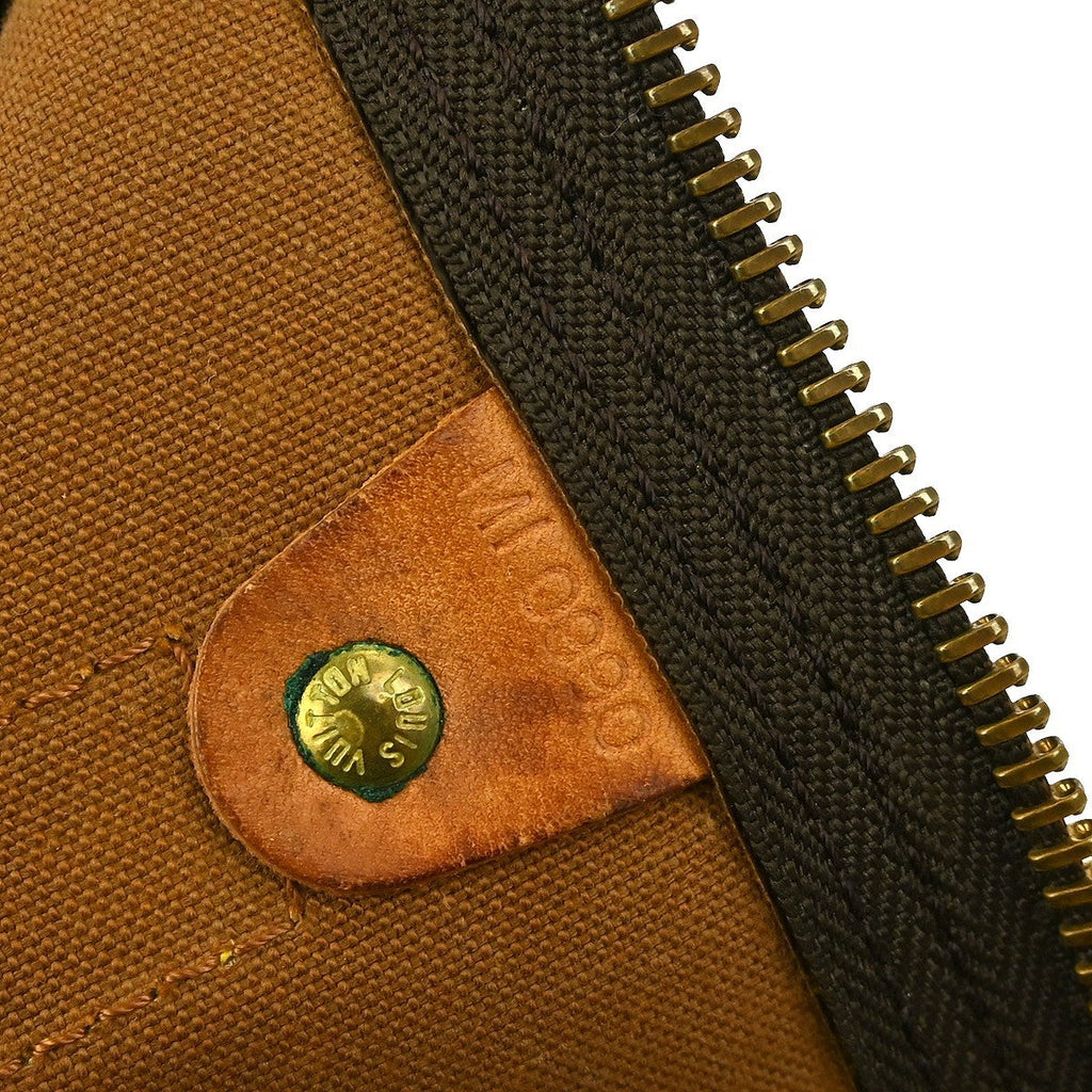 Louis Vuitton Keepall Bag Monogram Canvas Brown Canvas Travel Bag Bag (Pre-Owned)