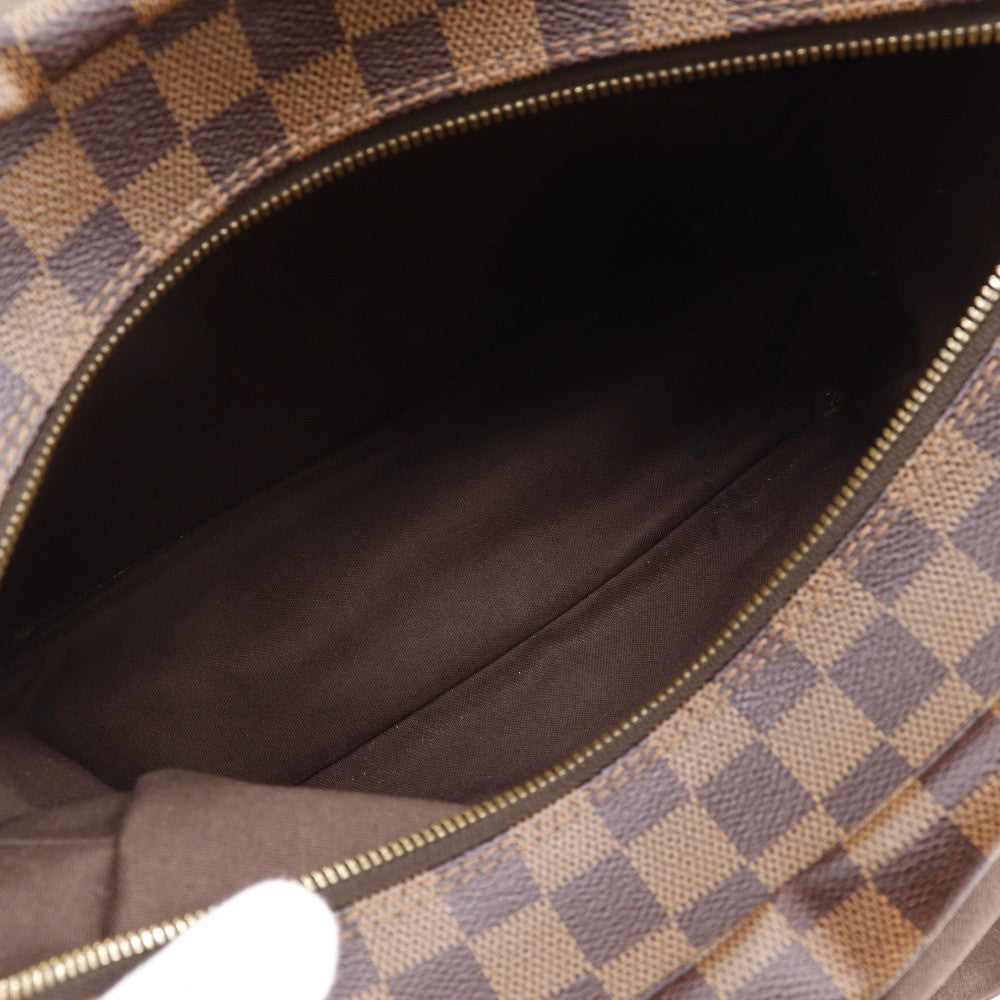 Louis Vuitton Naviglio Handbag Damier Brown Canvas Shoulder Bag Bag (Pre-Owned)