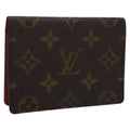 Louis Vuitton Vertical Id Card Holder Canvas Brown Canvas Card Holders Accessory (Pre-Owned)