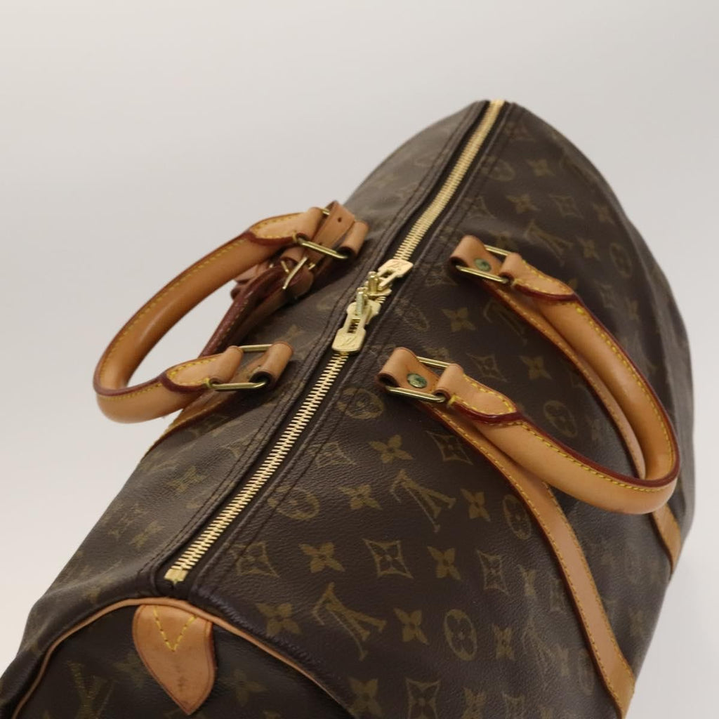Louis Vuitton Keepall Bag Monogram Canvas Brown Canvas Bag (Pre-Owned)