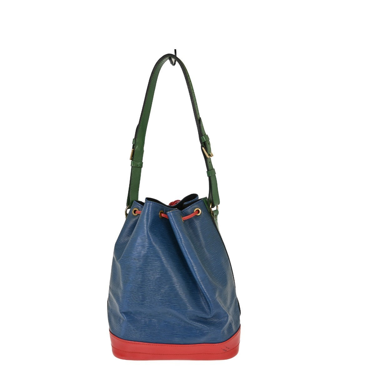 Louis Vuitton Tricolor Noe Handbag Epi Leather Blue Leather Shoulder Bag Bag (Pre-Owned)