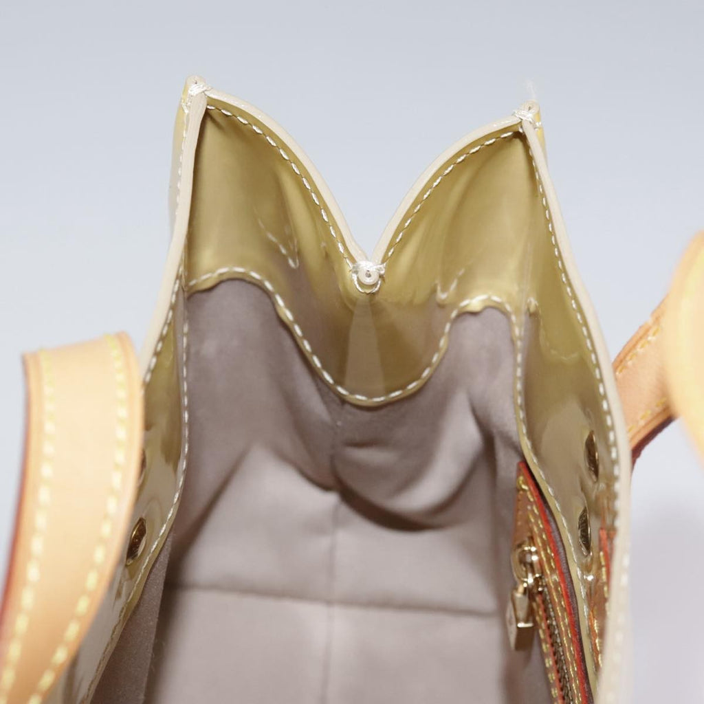 Louis Vuitton Reade Handbag Monogram Vernis Beige Patent_Leather Handbag (Pre-Owned)