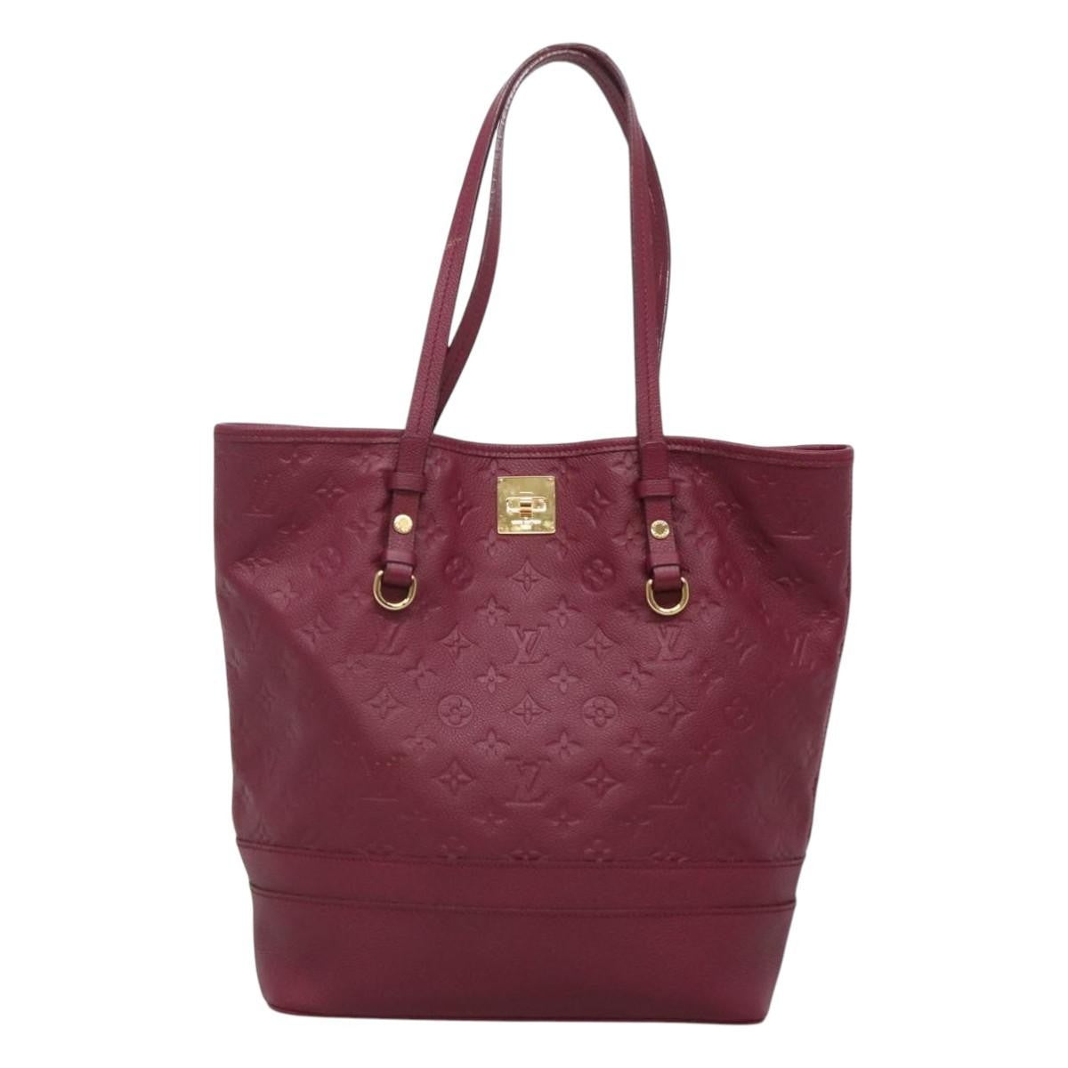 Louis Vuitton Citadine Handbag Monogram Empreinte Leather Purple Leather Tote Bag Bag (Pre-Owned)