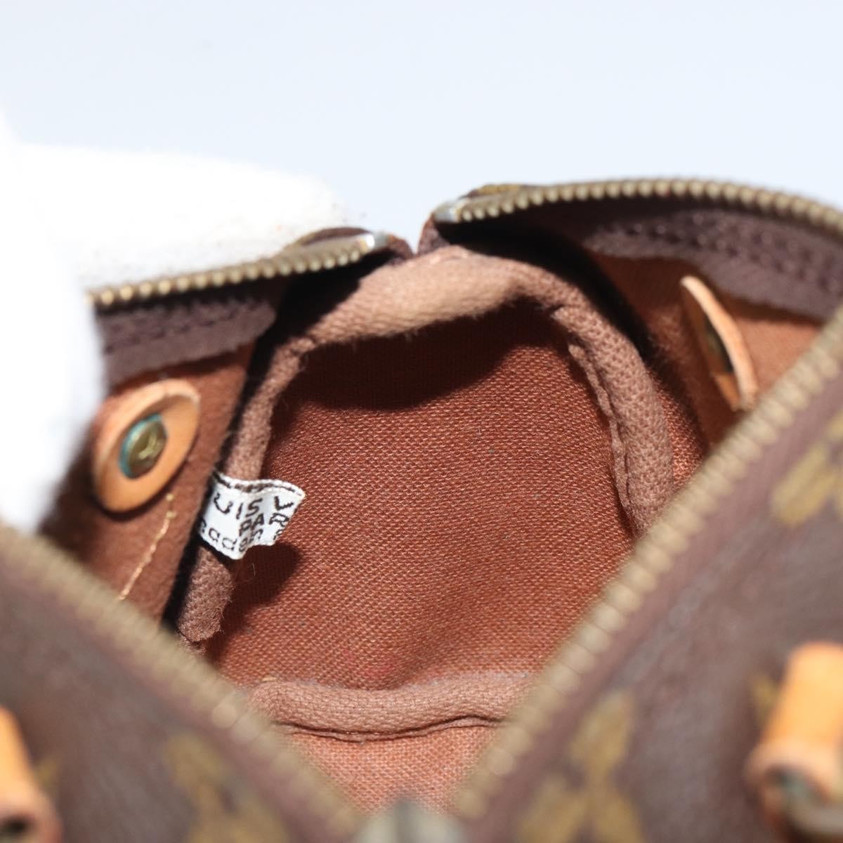 Louis Vuitton Speedy Mini Hl Handbag Monogram Canvas Brown Canvas Handbag (Pre-Owned)