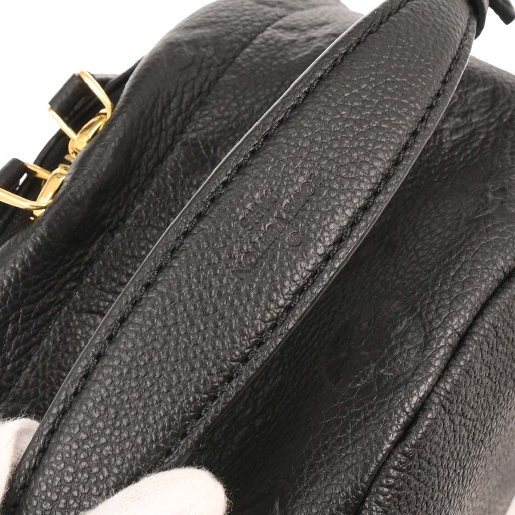 Louis Vuitton Sorbonne Backpack Monogram Empreinte Leather Black Leather Backpack Bag (Pre-Owned)