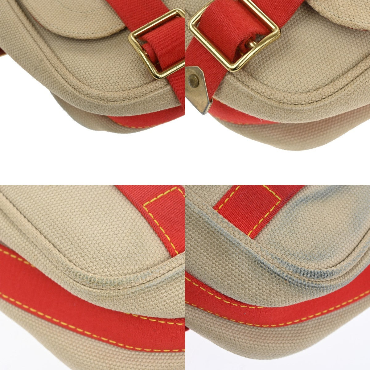 Louis Vuitton Antigua Besace Messenger Bag Canvas Beige Canvas Shoulder Bag Bag (Pre-Owned)