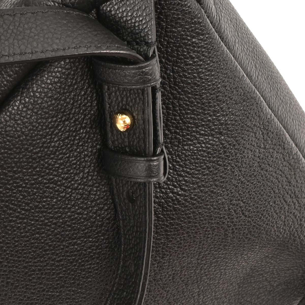 Louis Vuitton Sorbonne Backpack Monogram Empreinte Leather Black Leather Backpack Bag (Pre-Owned)