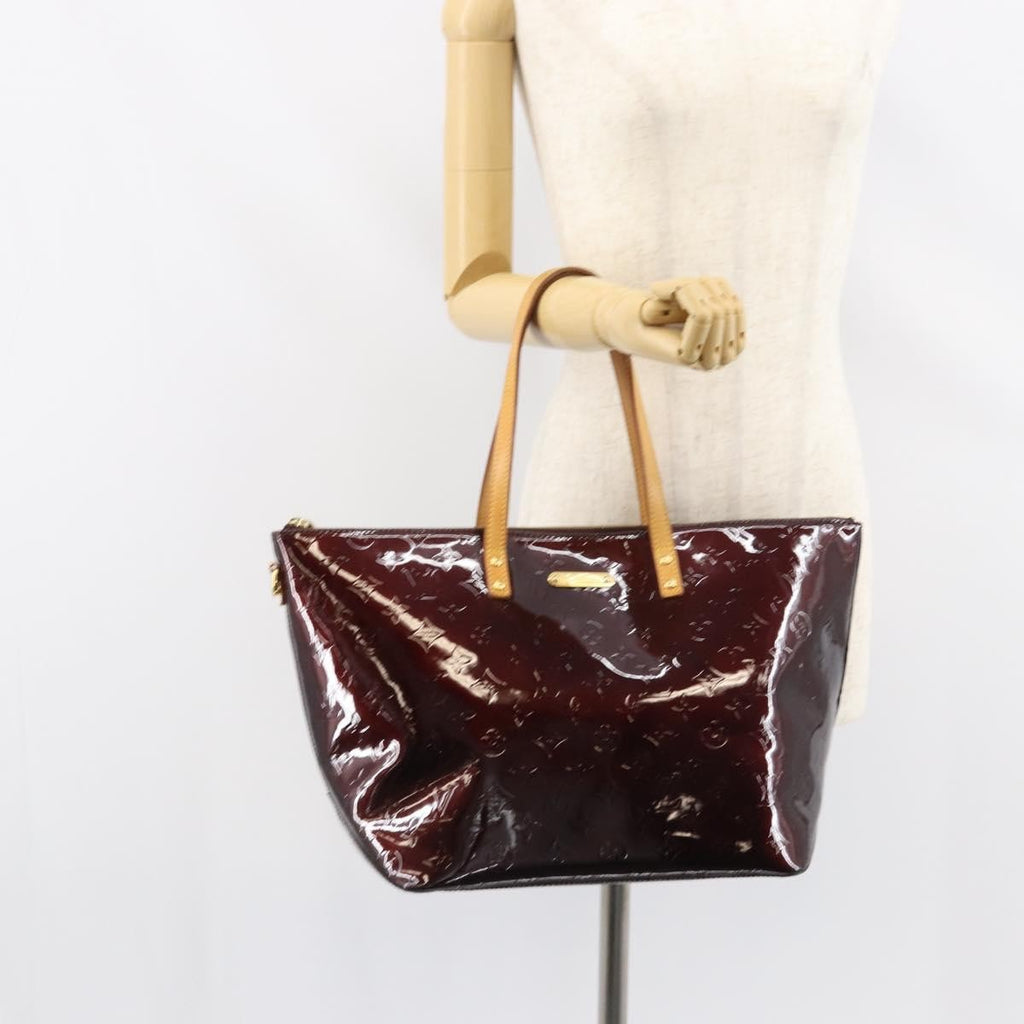 Louis Vuitton Bellevue Handbag Monogram Vernis Brown Patent_Leather Tote Bag Bag (Pre-Owned)