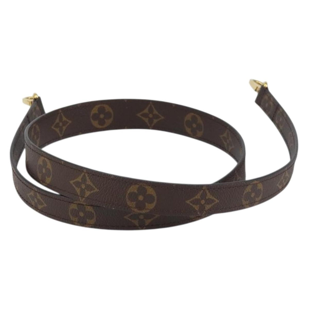 Louis Vuitton Montaigne Shoulder Strap Monogram Canvas Brown Canvas Straps Accessory (Pre-Owned)