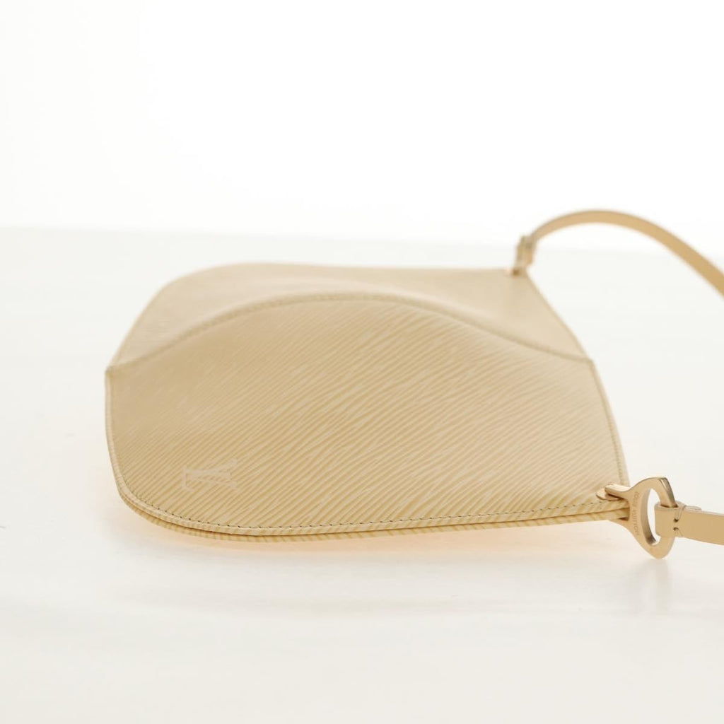 Louis Vuitton Demi Lune Pochette Epi Leather Beige Leather Clutche & Pouche Bag (Pre-Owned)