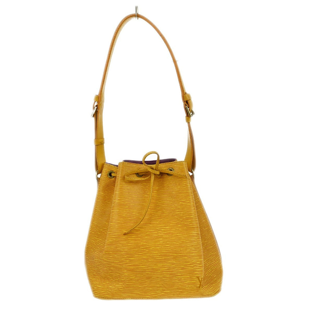 Louis Vuitton Petit Noe Handbag Epi Leather Yellow Leather Shoulder Bag Bag (Pre-Owned)