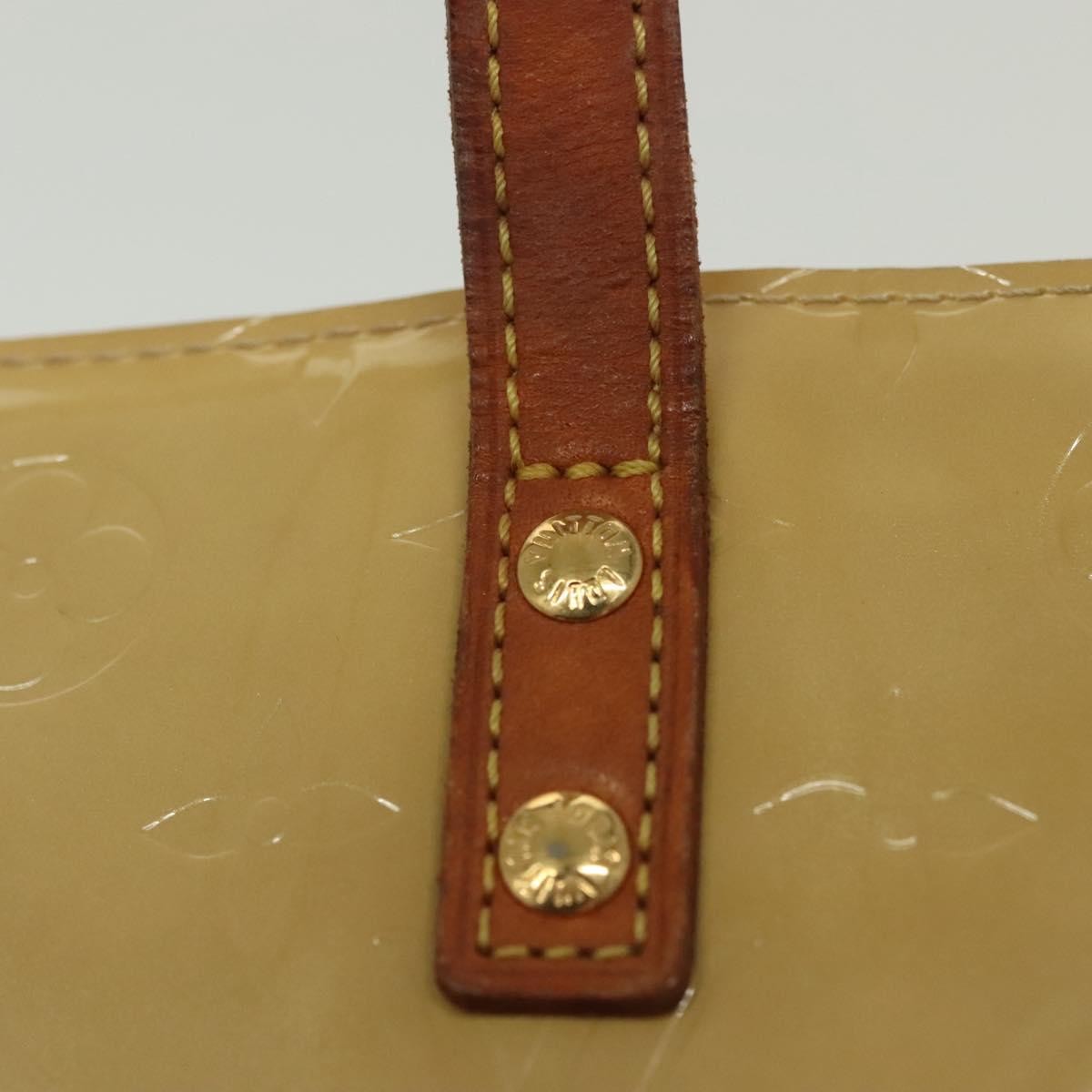 Louis Vuitton Reade Handbag Monogram Vernis Beige Patent_Leather Handbag (Pre-Owned)