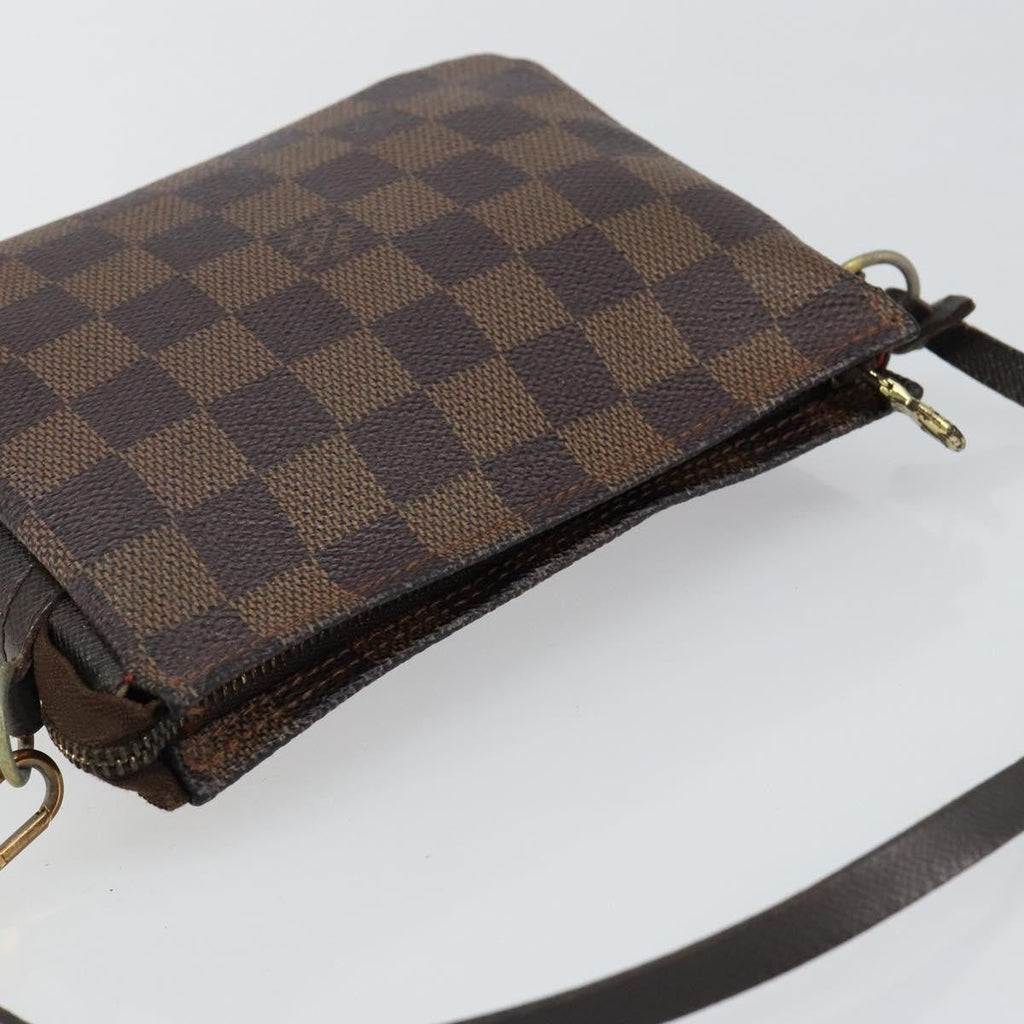 Louis Vuitton Trousse Make Up Bag Damier Canvas Brown Canvas Clutche & Pouche Bag (Pre-Owned)