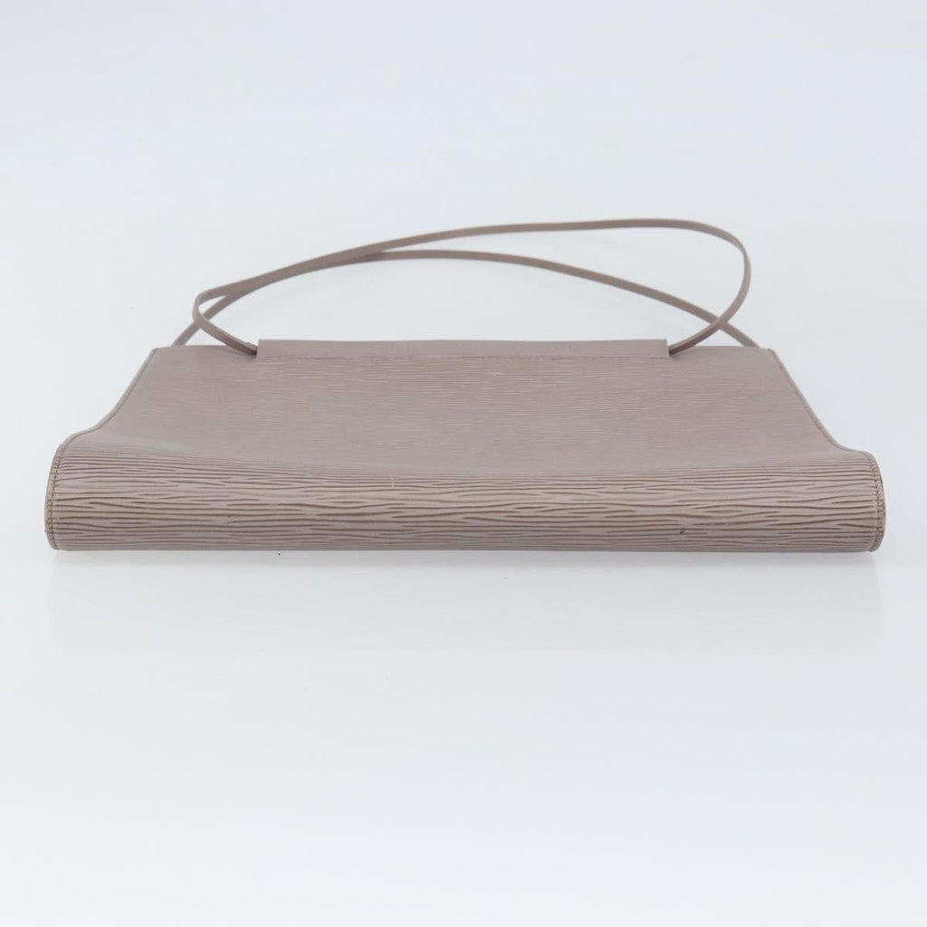 Louis Vuitton Saint Tropez Handbag Epi Leather Gray Leather Shoulder Bag Bag (Pre-Owned)
