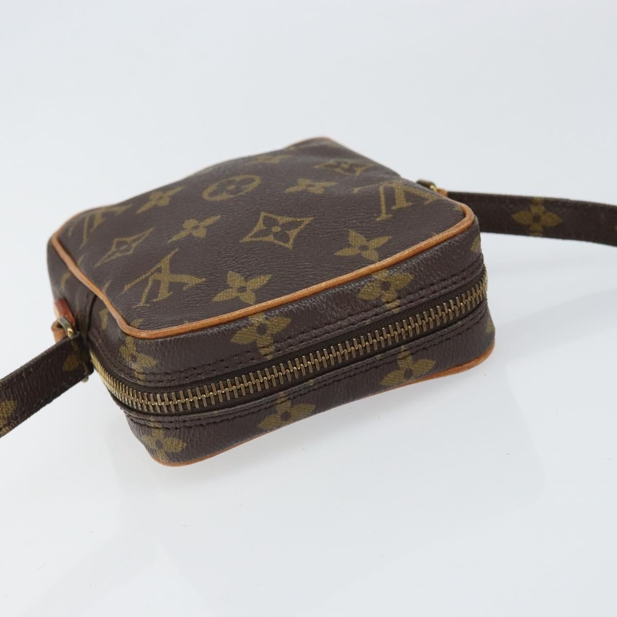 Louis Vuitton Danube Handbag Monogram Canvas Brown Canvas Shoulder Bag Bag (Pre-Owned)