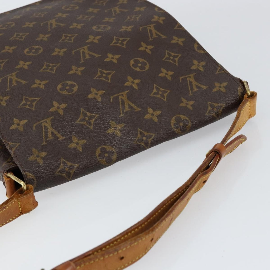 Louis Vuitton Musette Handbag Monogram Canvas Brown Canvas Shoulder Bag Bag (Pre-Owned)