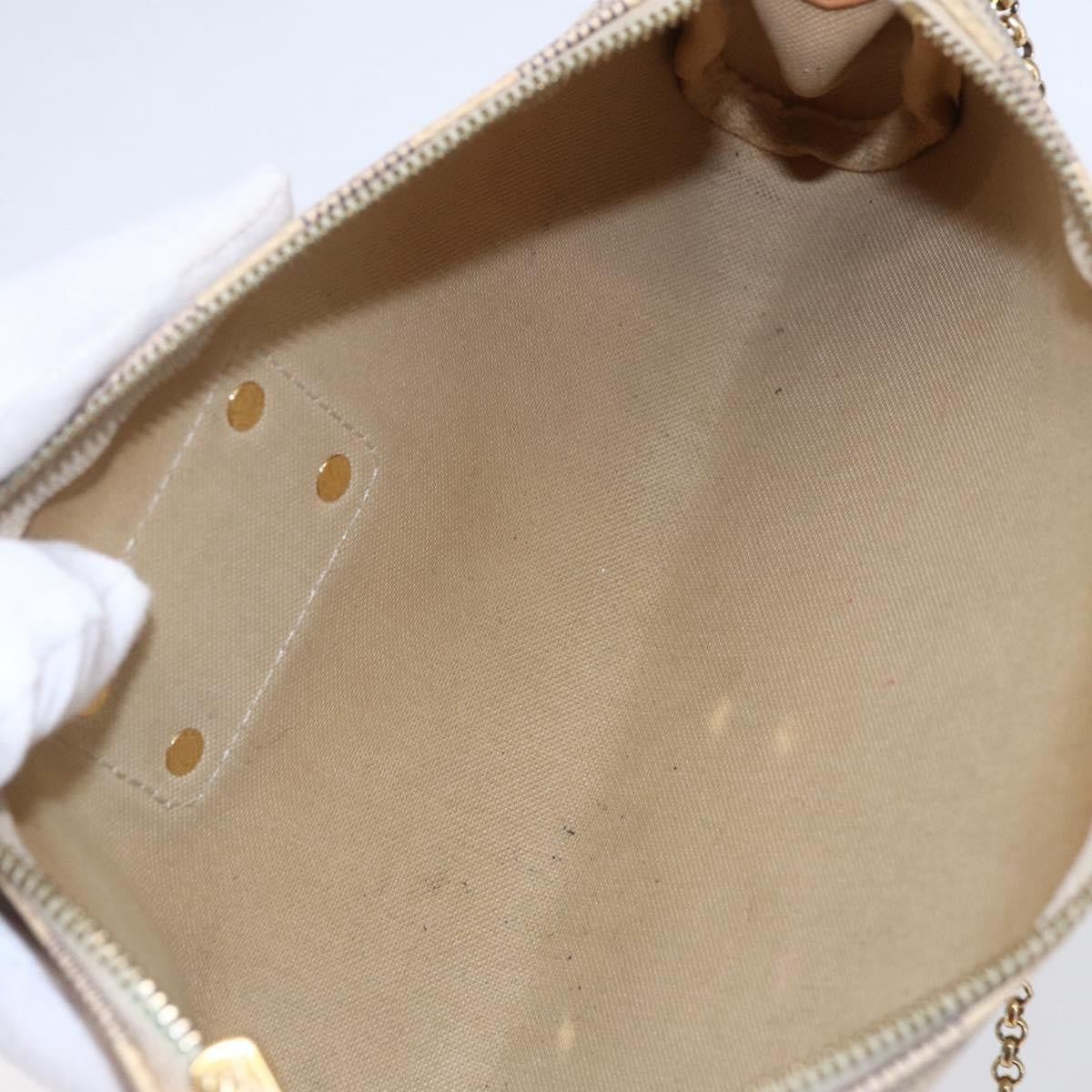 Louis Vuitton Eva Handbag Damier Beige Canvas Bag (Pre-Owned)