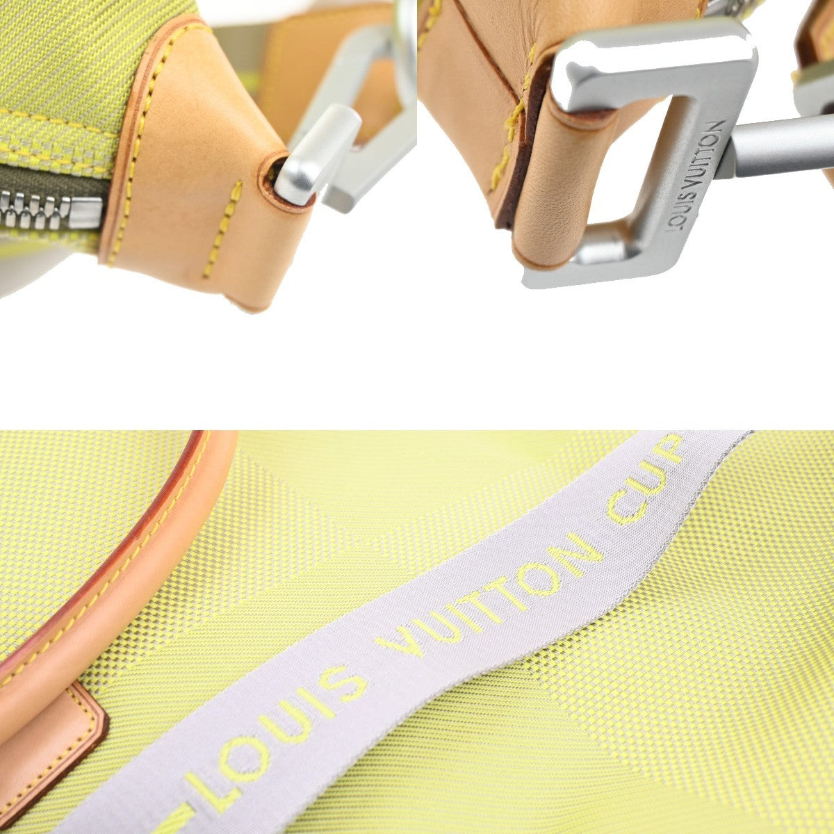 Louis Vuitton Cup Cube Bag Damier Geant Canvas Yellow Canvas Shoulder Bag Bag (Pre-Owned)