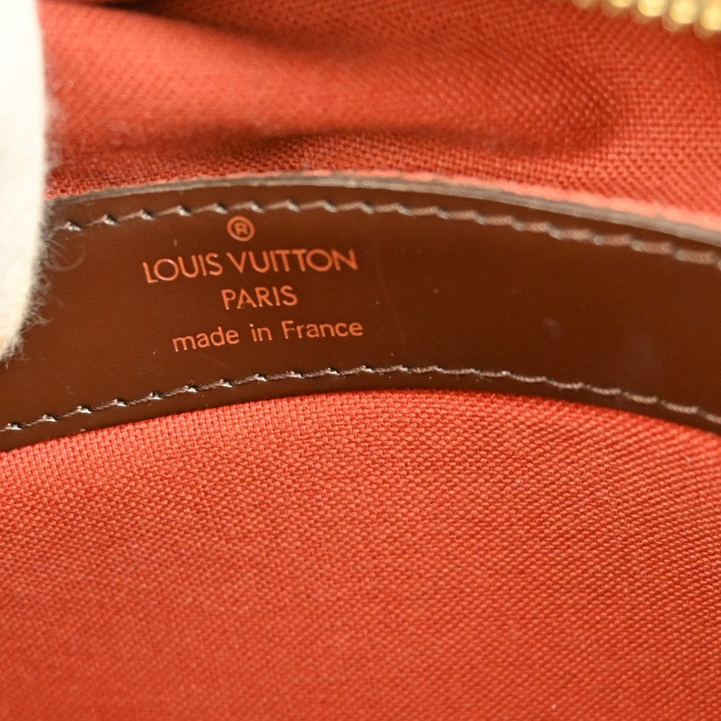 Louis Vuitton Naviglio Handbag Damier Brown Canvas Shoulder Bag Bag (Pre-Owned)