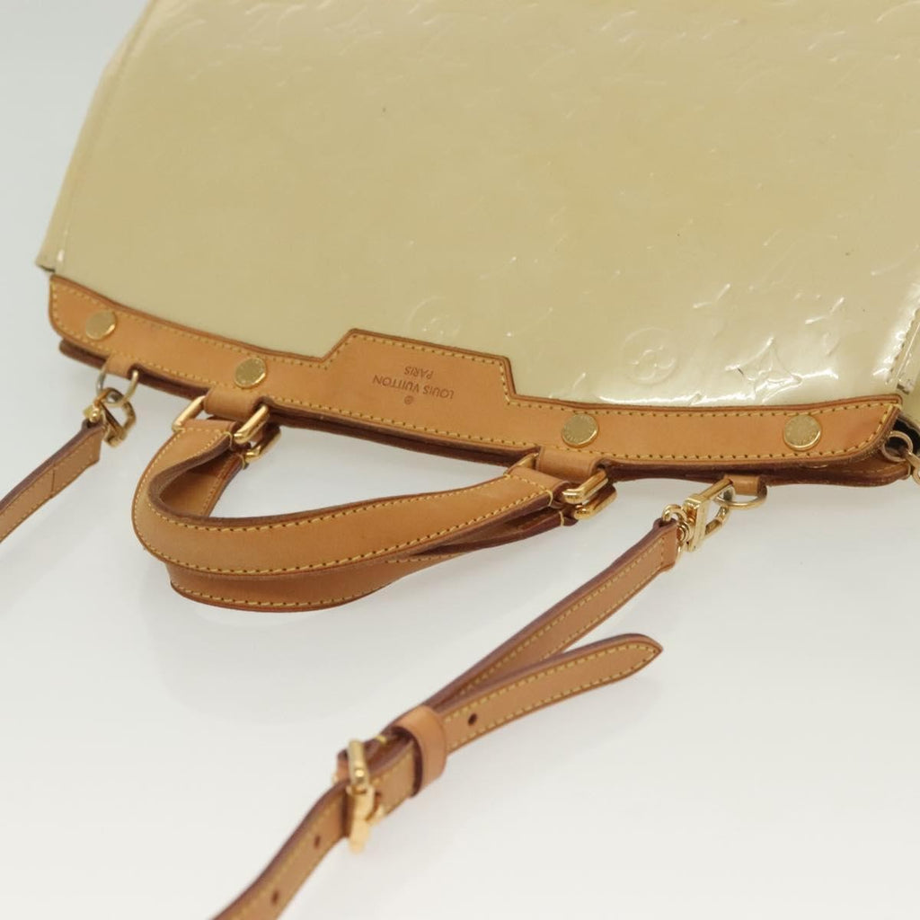 Louis Vuitton Blair Monogram Vernis Beige Patent_Leather Handbag (Pre-Owned)