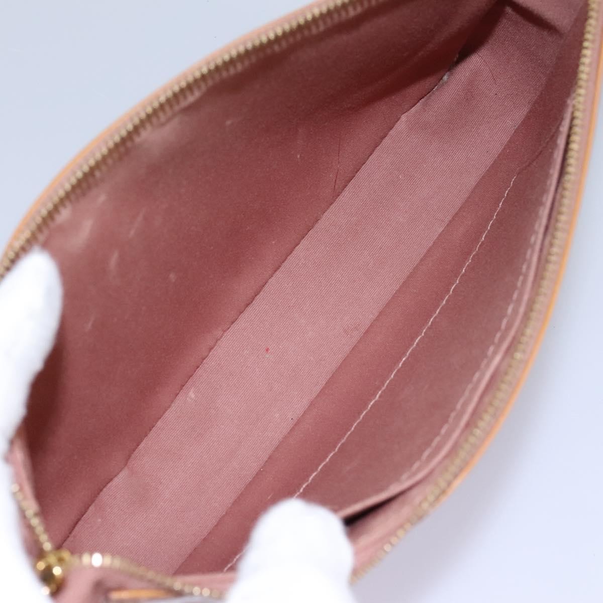 Louis Vuitton Pochette Accessoires Patent Leather Pink Patent_Leather Bag (Pre-Owned)