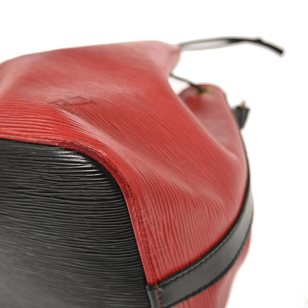 Louis Vuitton Bicolor Petit Noe Handbag Epi Leather Red Leather Shoulder Bag Bag (Pre-Owned)