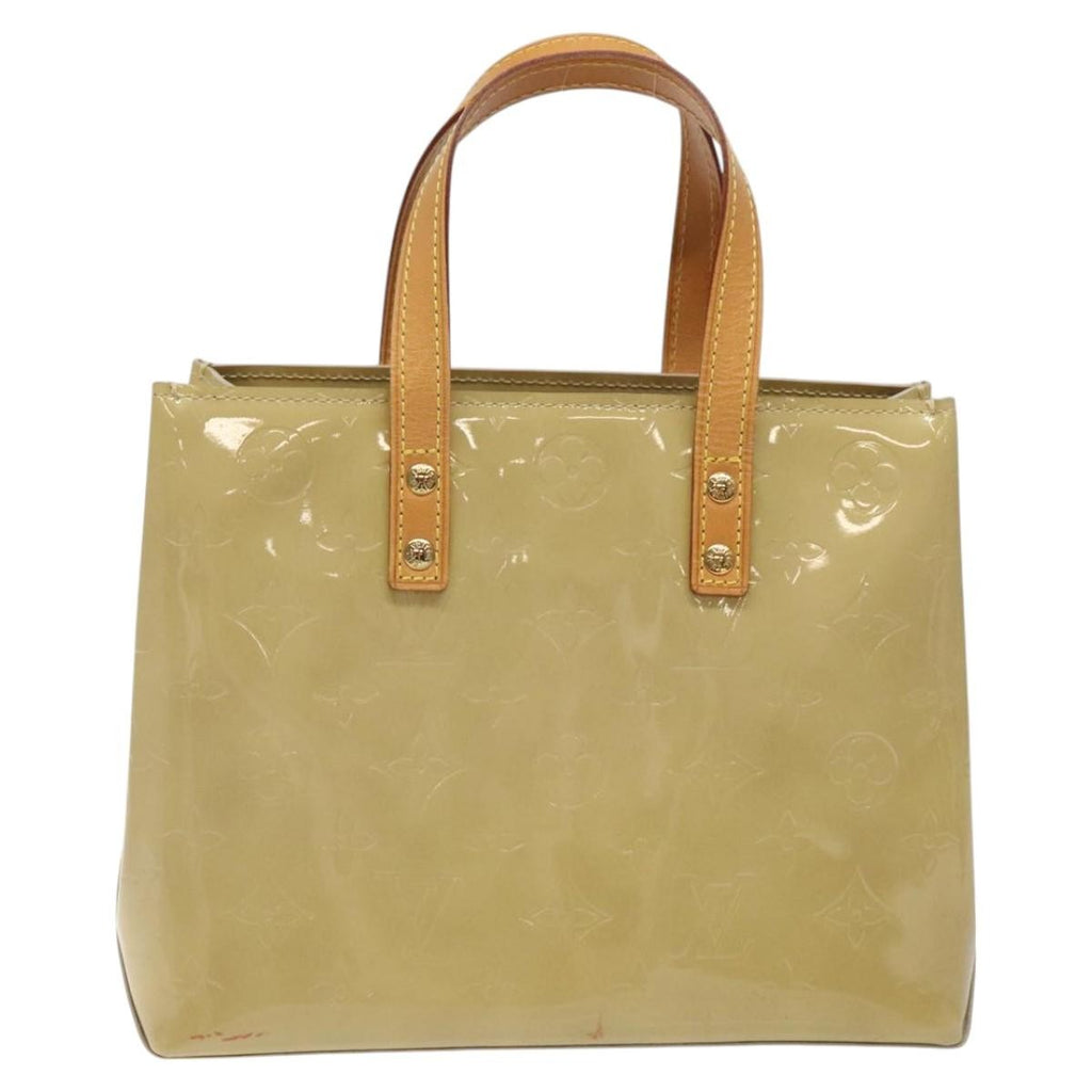 Louis Vuitton Reade Handbag Monogram Vernis Beige Patent_Leather Bag (Pre-Owned)