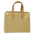Louis Vuitton Reade Handbag Monogram Vernis Beige Patent_Leather Bag (Pre-Owned)