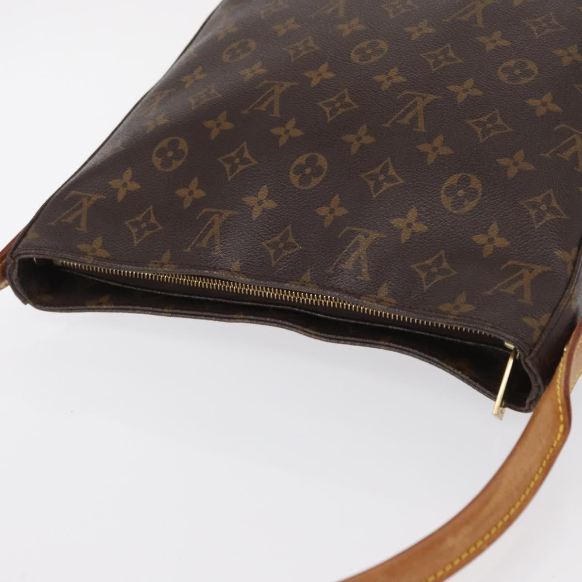 Louis Vuitton Monogram Looping Handbag Monogram Canvas Brown Canvas Shoulder Bag Bag (Pre-Owned)