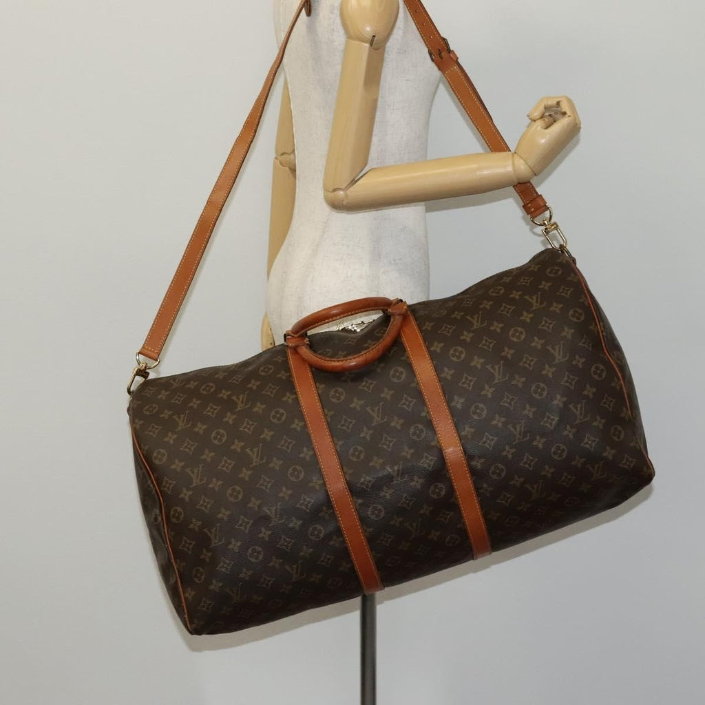 Louis Vuitton Keepall Bandouliere Bag Monogram Canvas Brown Canvas Bag (Pre-Owned)