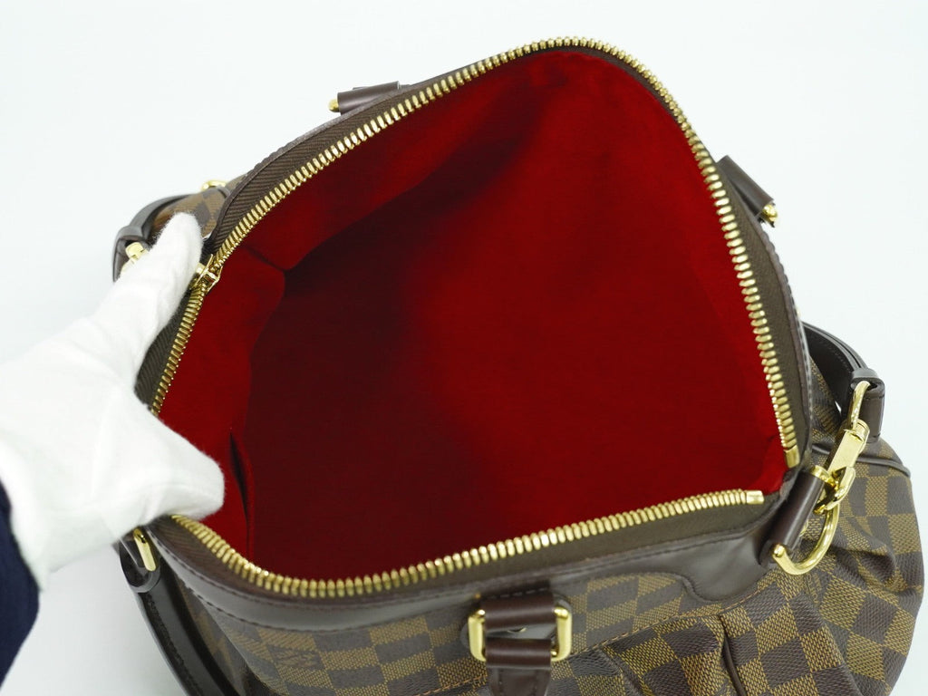 Louis Vuitton Trevi Handbag Damier Brown Canvas Handbag (Pre-Owned)