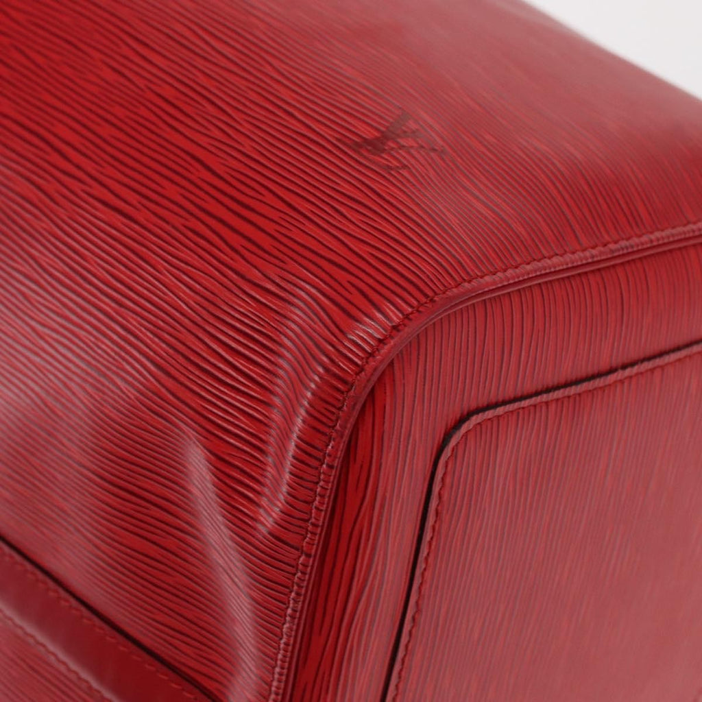 Louis Vuitton Keepall Bag Epi Leather Red Leather Travel Bag Bag (Pre-Owned)