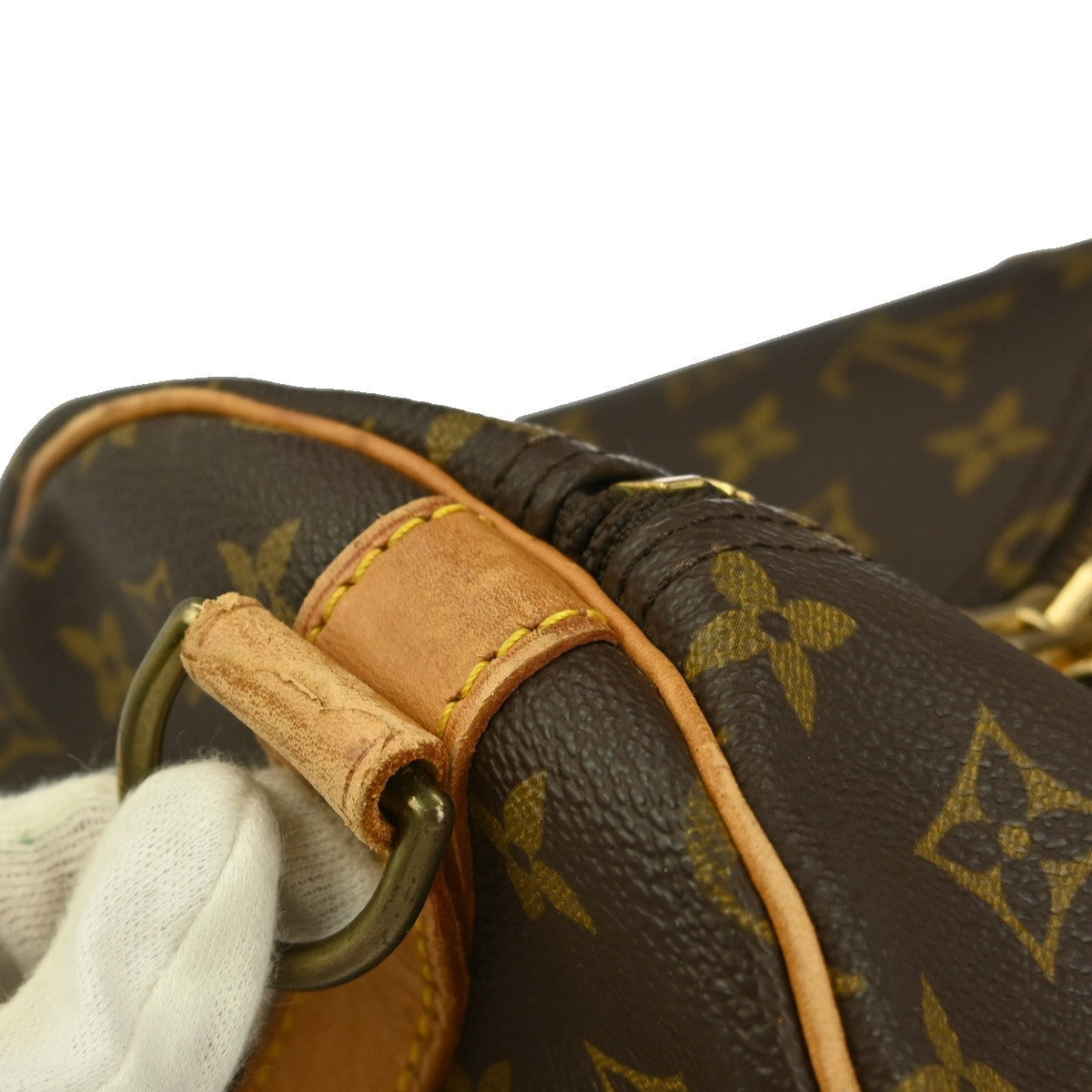 Louis Vuitton Keepall Bag Monogram Canvas Brown Canvas Travel Bag Bag (Pre-Owned)