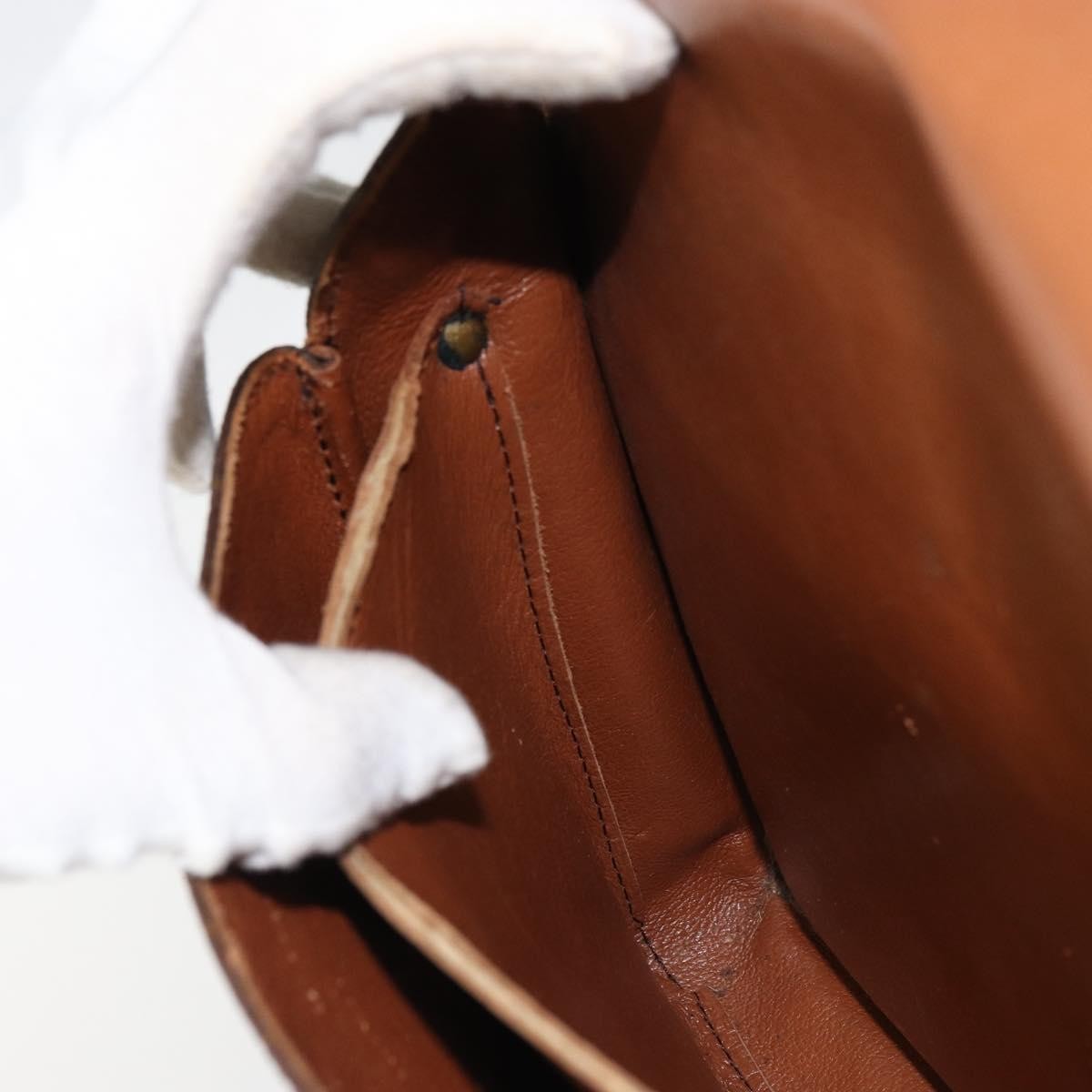 Louis Vuitton Cartouchiere Handbag Monogram Canvas Brown Canvas Shoulder Bag Bag (Pre-Owned)