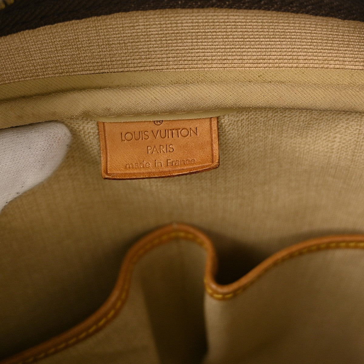 Louis Vuitton Deauville Handbag Monogram Canvas Brown Canvas Handbag (Pre-Owned)