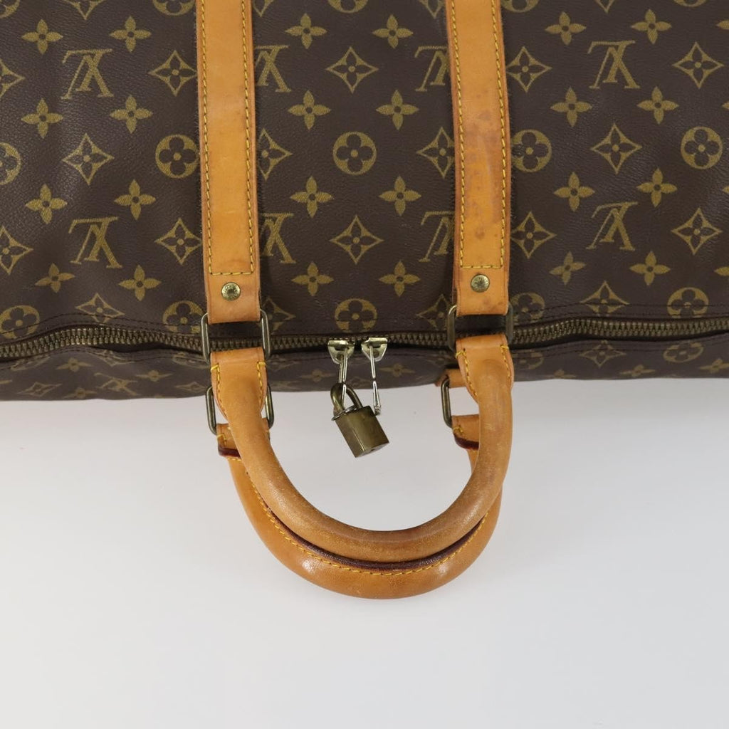Louis Vuitton Keepall Bag Monogram Canvas Brown Canvas Travel Bag Bag (Pre-Owned)
